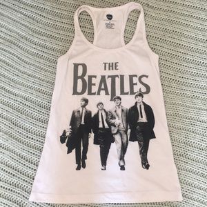 The Beatles cute tank small black white